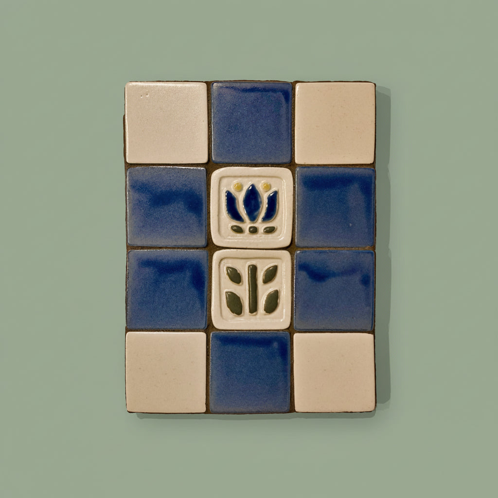 Blue Tulip Hanging Panel
