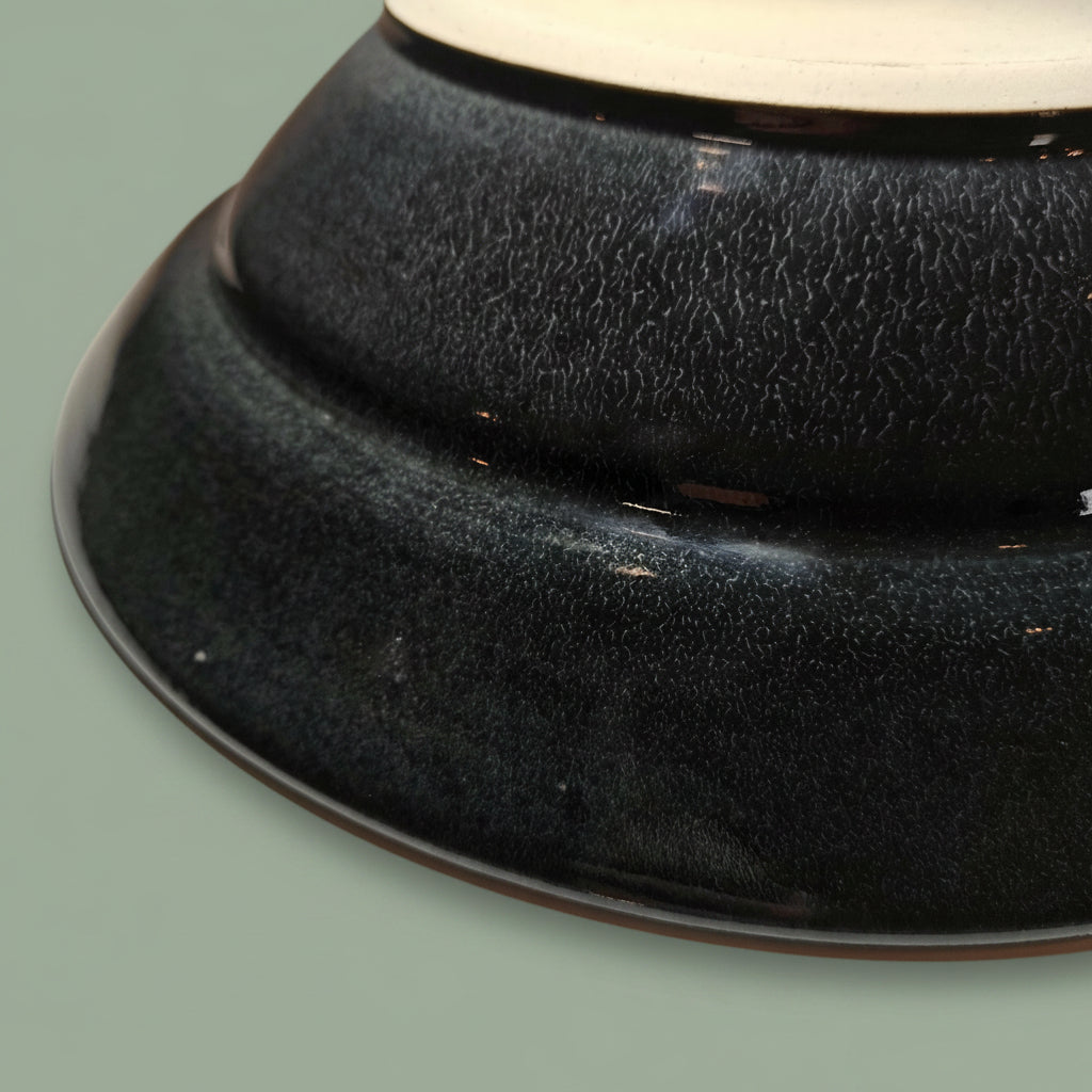 Smokey Grooved Serving Bowl