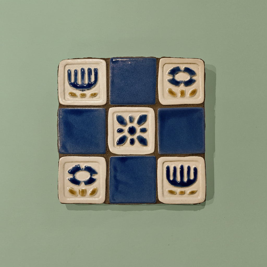 Blue Bouquet Hanging Panel