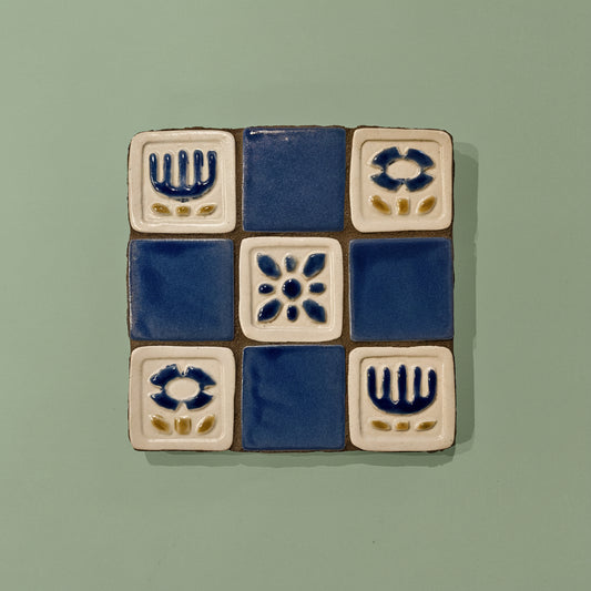 Blue Bouquet Hanging Panel