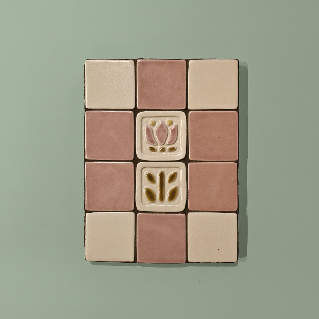 Pink Tulip Hanging Panel