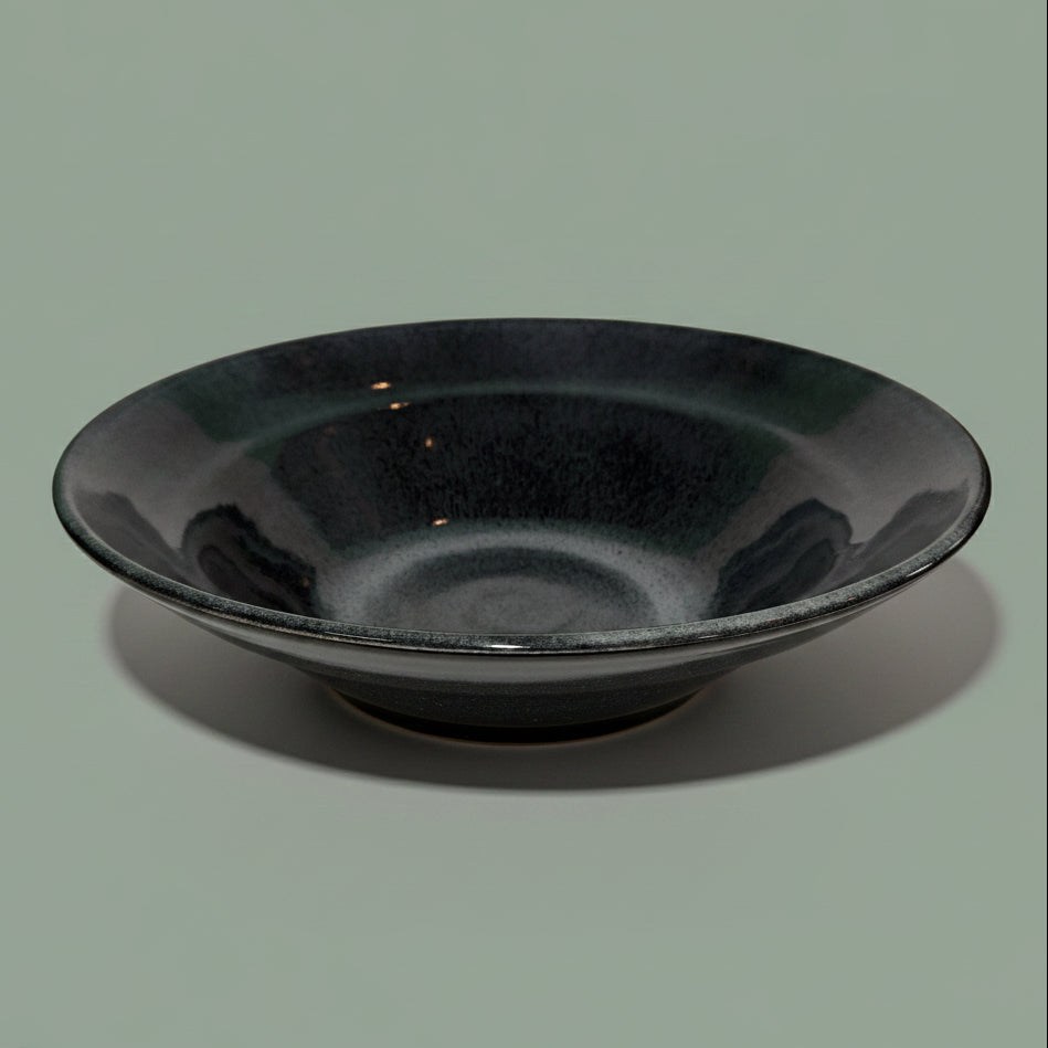 Smokey Grooved Serving Bowl