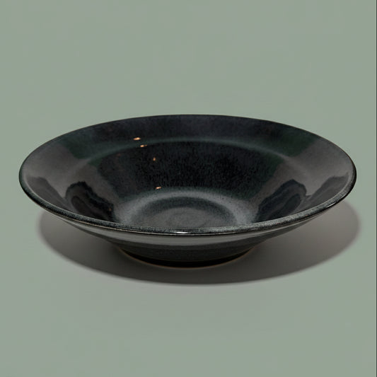 Smokey Grooved Serving Bowl